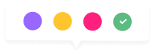 vibrant color samples